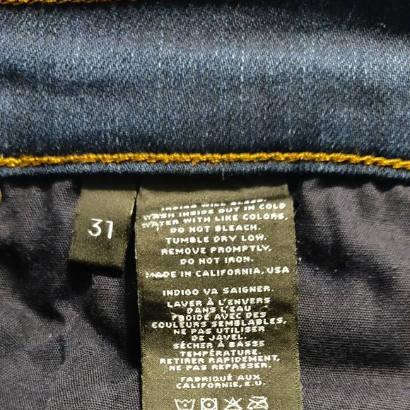 J. Brand Mid Rise Stove Pipe Skinny Leg Jeans In Ignite Wash SIZE 31 - Picture 4 of 5